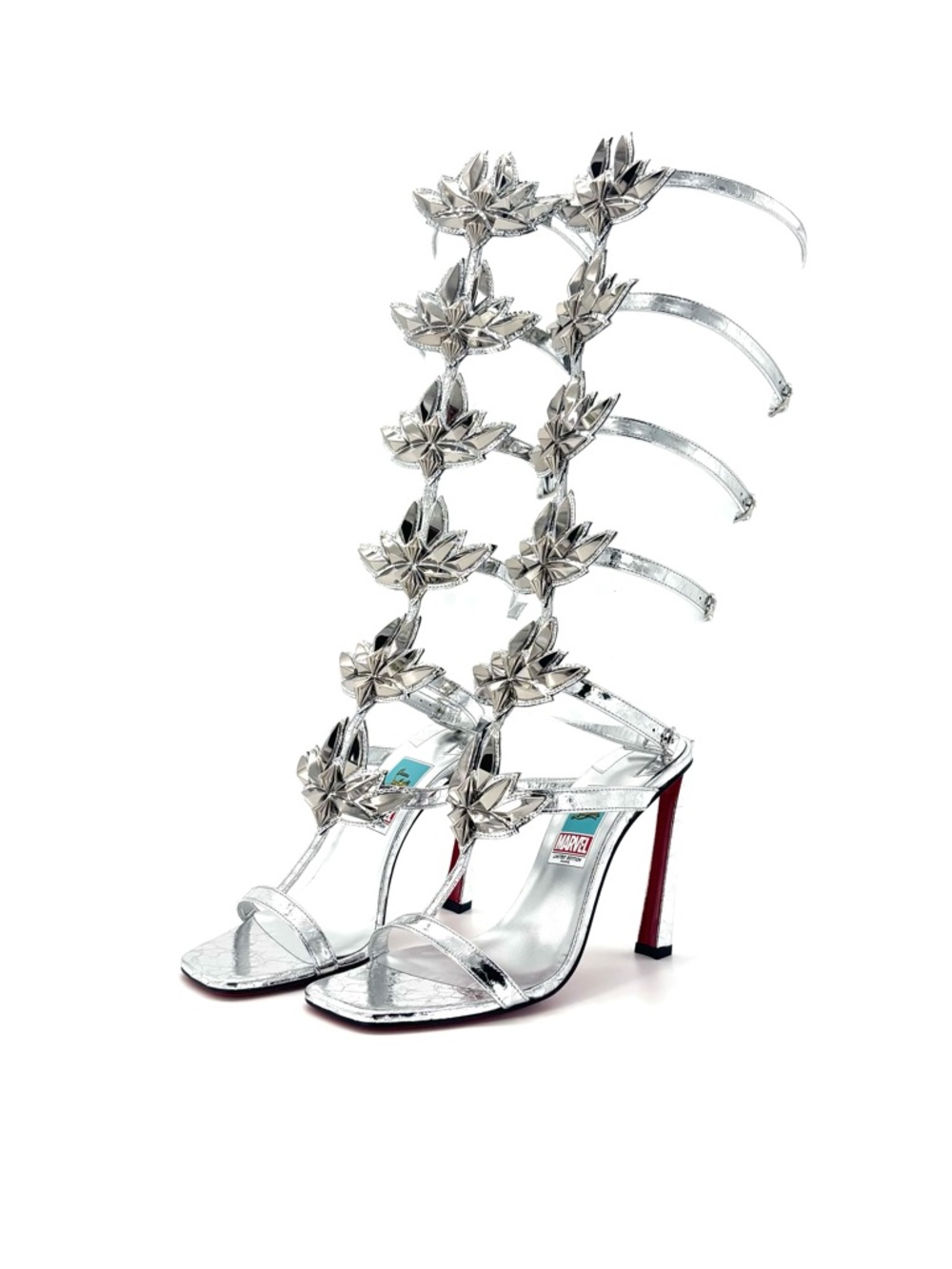 Christian Louboutin Sea Warrior 100 Marvel Collaboration Knee High Sandals 38.5